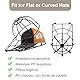 FANWINKJ Cap Waschhilfe für Baseballkappen – 2 Stück Mützenform für Handwäsche & Spülmaschine, Hutwaschrahmen zum Trocknen, Schützt die Form – Nicht für Trucker/Mützen ohne Schirm