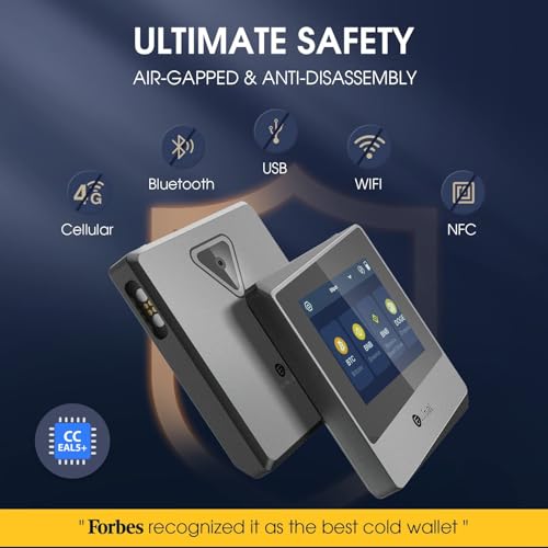 ELLIPAL Titan Mini Hardware Wallet + 316 Stainless Steel Metal 24 Words Crypto Seed Phrase Steel (2 Items)4