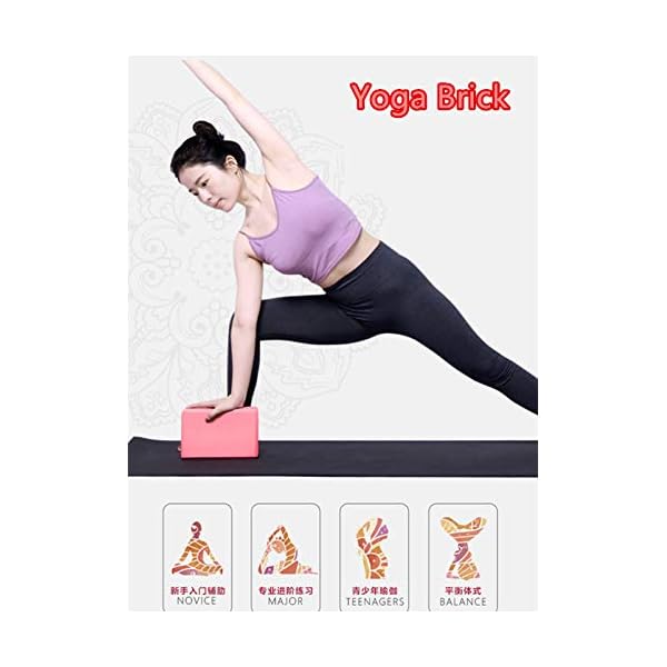 XLAYZ-Yoga-Brick-Dance-Pressure-Leg-Practice-Special-Brick-Foam-Brick-Children-Beginner-Yoga-Auxiliary-Tool-Genuine-Gym-Equipment XLAYZ Yoga Brick Dance Pressure Leg Practice Special Brick Foam Brick Children Beginner Yoga Auxiliary Tool Genuine Gym Equipment (Purple)