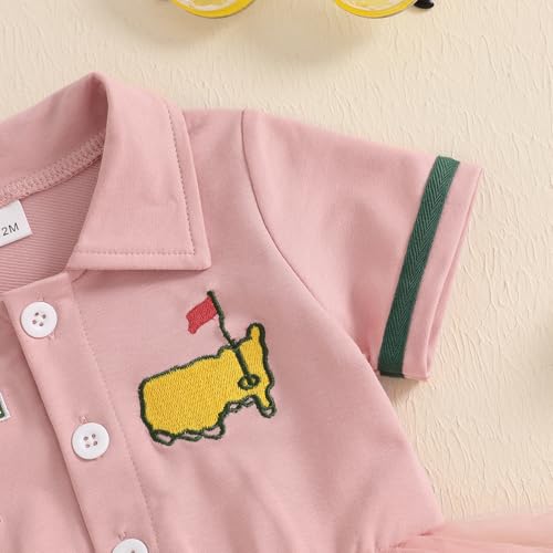Toddler Baby Girl Summer Outfit Golf Dress Kids Tour 1 Polo Short Sleeve Tulle Tutu Dress Summer Birthday Clothes4