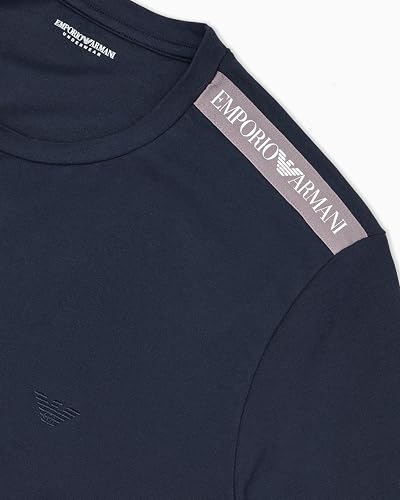 EMPORIO ARMANI Man Core Logoband - Camiseta de Manga S, Color Azul, Talla L, Armani BLU, L