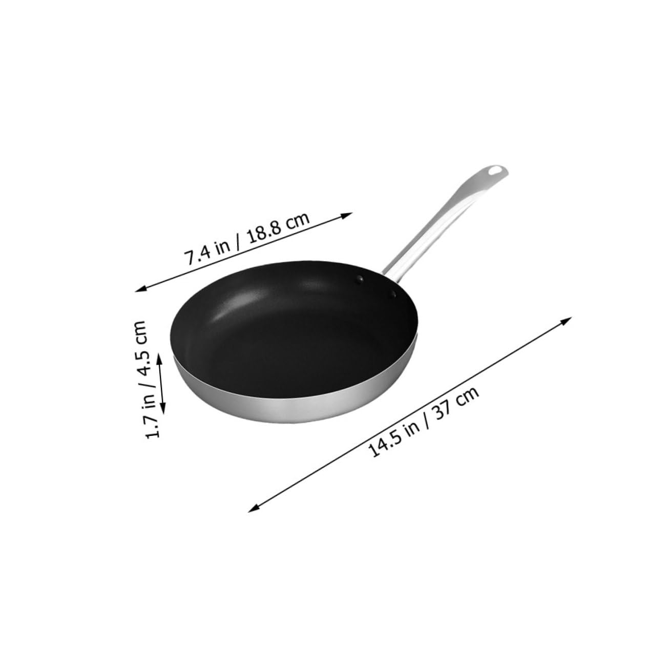 CONGARTENO Non-stick Frying Pan Multi-function Skillet for Cooking Eggs and Steak Ergonomic Handle for Everyday Use