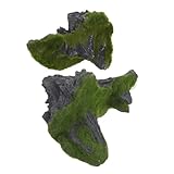 HAPINARY Decoración Acuario Piedra Flotante Roca Montaña Ligera para Paisaje Pecera Cueva para Betta y Camarones Ornamento Natural para Plantas Acuáticas