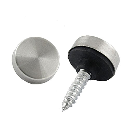Aexit 4 Pcs quality Parts 25mm Stainless Steel Cap Screw Nails Decor for Office Home Mirror Model:64as472qo537