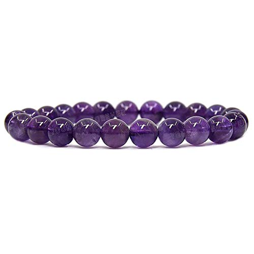Young & Forever Gift Natural Reiki Feng-Shui Healing Crystal Gem Stone Crystal Bracelet for Men and Women