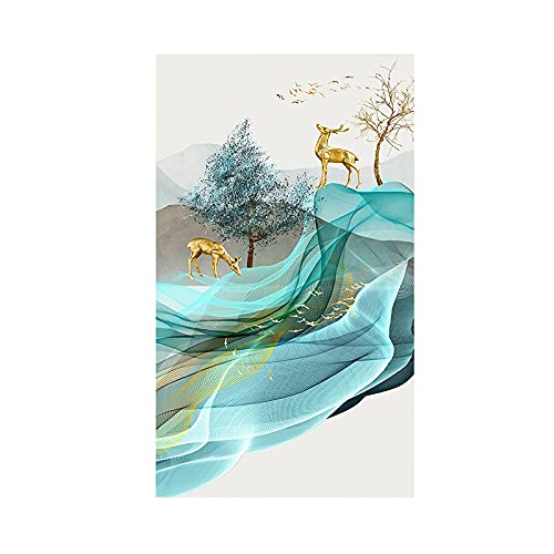 Broderie Diamant 5D Wapiti d'or Kit de Prestige pour Toile Murale Mosaïque
