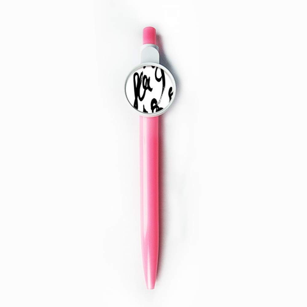 Stylo à bille rétractable bleu Brushwork Graphic Sense pour écriture fluide - 5