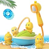 Badewannenspielzeug, Ente Elektrisches Baby Badespielzeug mit Duschkopf, Wasserspielzeug Kinder, Baby Badespielzeug, Kinder Wasser Dusche Badespielzeug, Geschenk für Jungen Mädchen Geburtstag