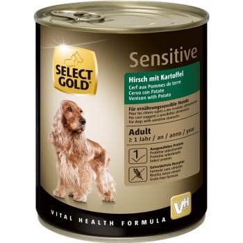 Select Gold Sensitive Hirsch mit Kartoffeln Hundenassfutter fr Erwachsene,  6 x 800 g (24 x 800g, Lamm mit Reis) : Amazon.de: Haustier