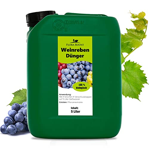 Weinreben Trauben Dünger 5 Liter - Gesunde und ertragreiche Pflanzen - Weintrauben Pflanzen Flüssigdünger Cover