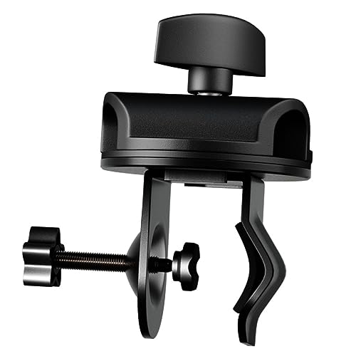 VANZACK Mic Clamp Desk Mount with Rotating Plate Microphone Arm Stand Accessory for Live Performances Recording and Broadcasts