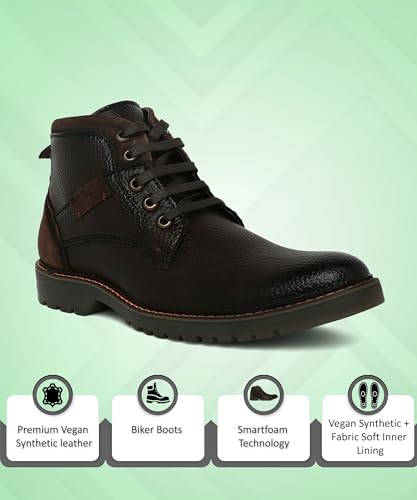 Image of Buckaroo Jaripeo VALDEMAR Premium Vegan Synthetic Brown Casual Boots For Mens