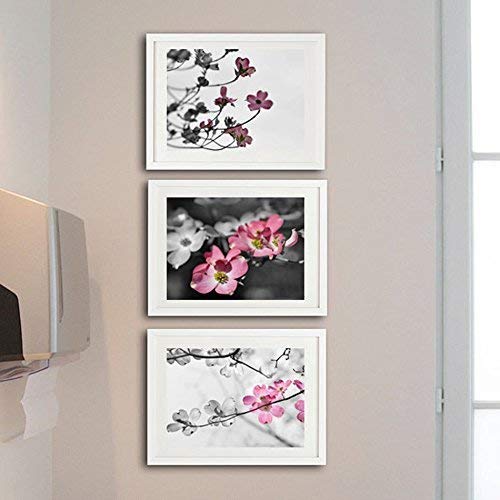 Grey and Pink Photographic Print set of 3 Photos, Bathroom Decor, Modern Bathroom Art Pictures 8x10, 11x14, 5x7, Cottage Bathroom Set, Girls Bedroom Wall Decor - 20% off discount