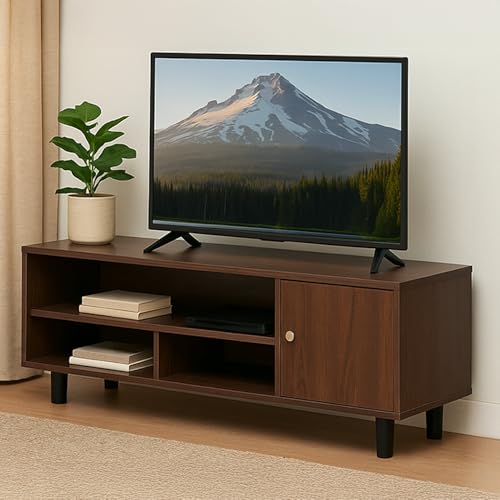 Image of Royaloak Nova Entertainment Unit | Engineered Wood | Melamine Finish | Ample Storage | Wire Manager | Middle Leg for Extra Stability | Durable & Long Lasting