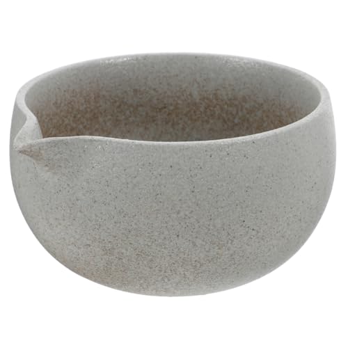 PRETYZOOM Matcha Bowl with Spout Handmade Traditional Japanese Tea Ceremony Bowl for Easy Pouring Unique Design for Home Use present for Tea Lovers