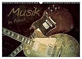Musik im Fokus (Wandkalender 2026 DIN A3 quer), CALVENDO Monatskalender: Musikinstrumente präsentieren sich im Vintage-Style. (CALVENDO Kunst)
