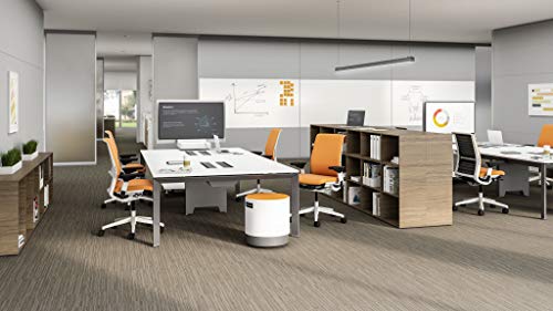 Image of Steelcase Turnstone Buoy, Tangerine Fabric, Grey