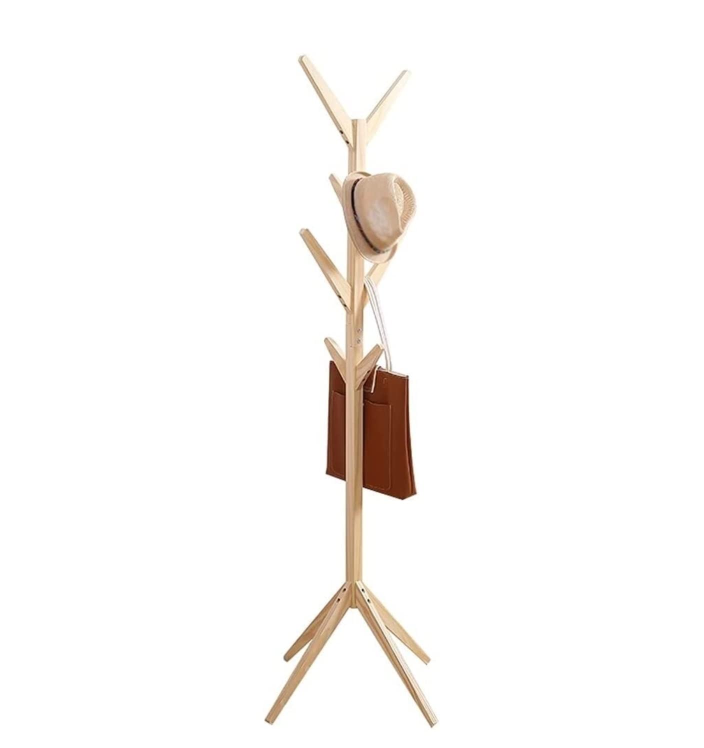IWENZHKPA Coat Rack Modern Creative Coat Rack Household Floor-standing Stand Multifunctional Clothes Storage Freestanding(A)