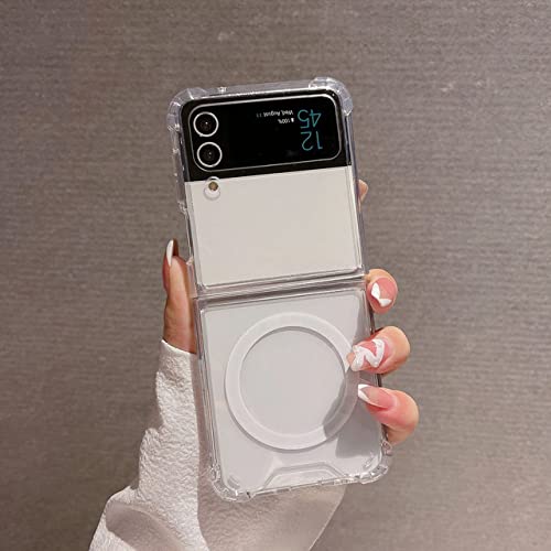Coque Samsung Z Flip 3 5G transparente antichoc étui magnétique mince