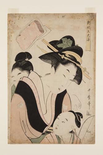 Tableaux Peinture sur Toile Hawfinch Kitagawa Utamaro Décoration Murale Chambre
