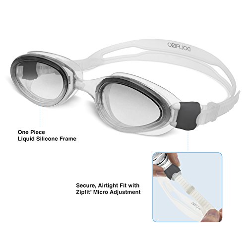 image for Dolfino Pro Silicone Two Pack Swim Goggle/Mask Combo Set, Italian Desi