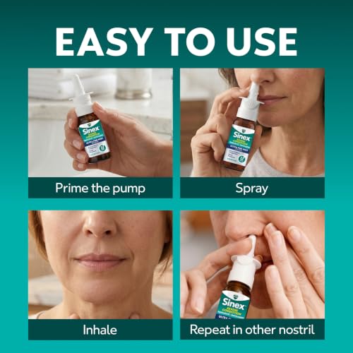 Vicks Sinex SEVERE CONGESTION Nasal Spray, Original Ultra Fine Mist Nose Spray, Nasal Decongestant Sinus Medicine, Nasal Congestion Relief & Sinus Pressure Relief due to Cold or Allergies, 530 Sprays - image 9