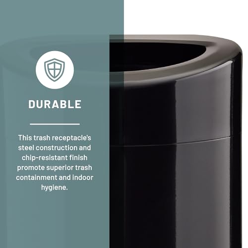 Safco 9921BL Open-Top Modern Trash Can thumb #1