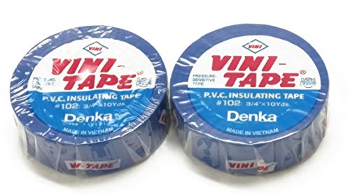 Preisvergleich Produktbild PVC-Isolierband, 2 Rollen - 2 - blau