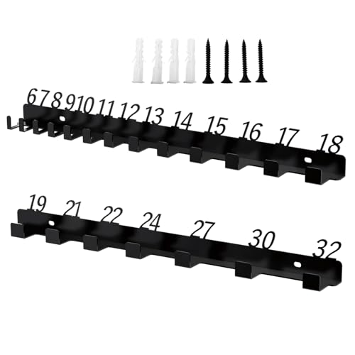 Organisateur de Clés – Support Suspendu Solide, Gestion Optimale des Outils, Installation Facile | Rangement pour Clés, Établi, Atelier, Entretien...