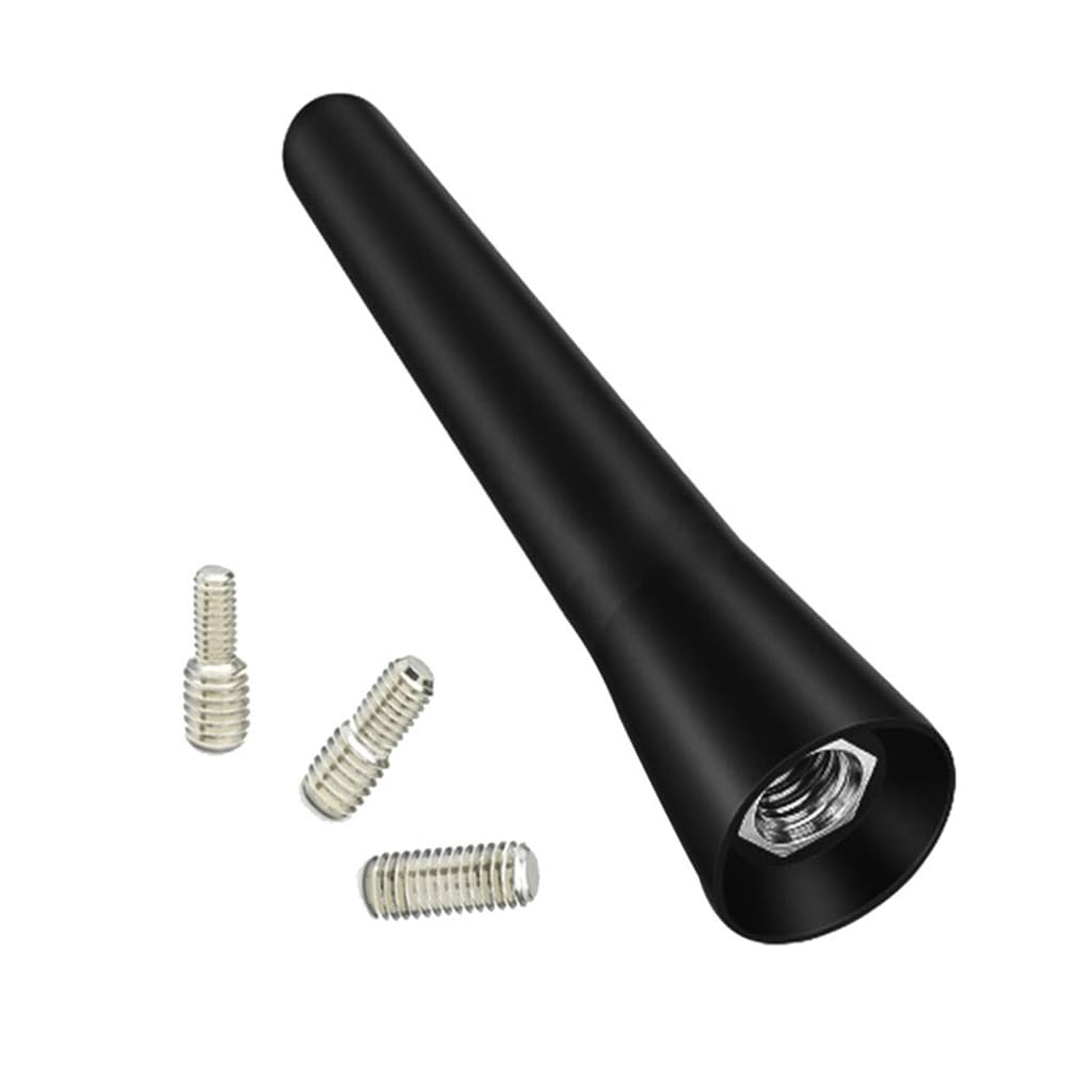Krótka antena samochodowa 6,5 cm - uniwersalna antena radiowa AM/FM, łatwa wymiana, kompatybilna ze wszystkimi markami, szybka instalacja bez narzędzi, kompaktowa konstrukcja i aerodynamika