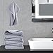 POLYTE Premium Lint Free Microfiber Washcloth Face Towel, 13 x 13 in, Set of 6 (Gray)