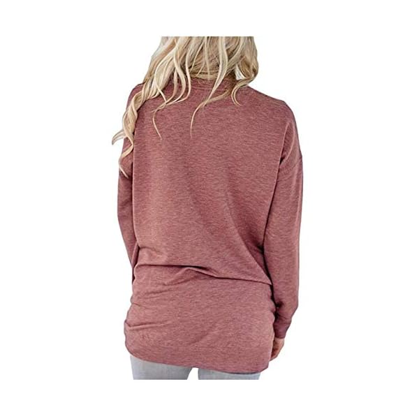 MODARANI Comfy Cute Shirts Long sleeves Be Kind Casual Tunic Tops Red Blouse Crew Neck XXL