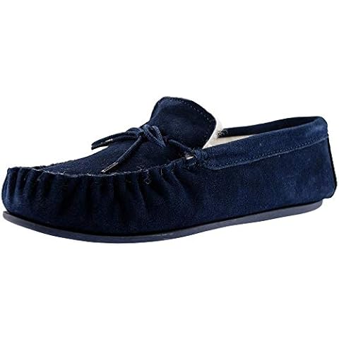 Mokkers Oliver Mens Moccasin Slippers Navy Cover