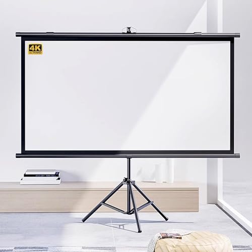 Pantalla portátil para proyector 72" con trípode