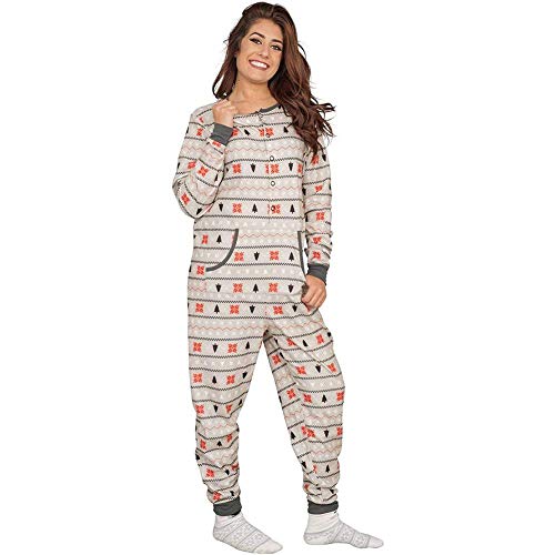 Custom Add Your Text Butt Flap Family Christmas Pajama Union Suit3