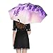 Lavender Flower2 Print 3 Fold Auto Umbrella Waterproof and Wind-Resistant, Ideal Gift for Travel and Outdoor Activities