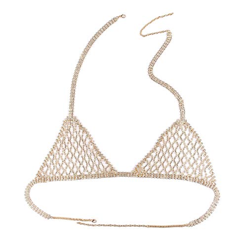 Cadena para el pecho dorada KnSam ideal para lucir un look de playa y fiesta en vacaciones