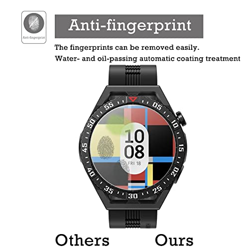 Rbeik 3Pack Premium Bubble Free Easy Install Anti-Scratch 9H Hardness Tempered Glass Screen Protector For Huawei Watch Gt 3 Se Smartwatch #TOP3