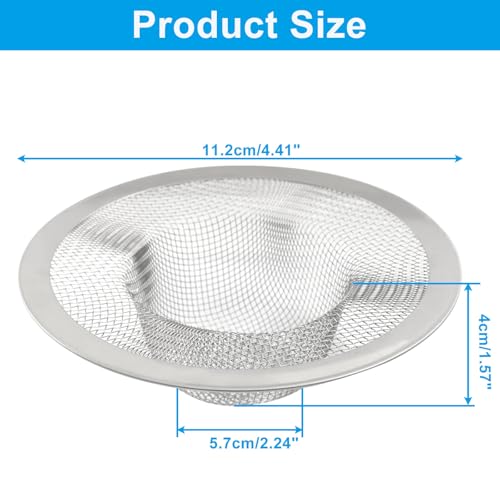 Colador para Fregadero de Acero Inoxidable 4.41 pulg 4 Pack miniatura 2