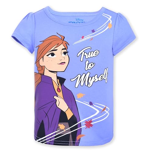 Disney Frozen Girls 4 Pack Short Sleeve T-Shirt for Toddler and Big Kids2