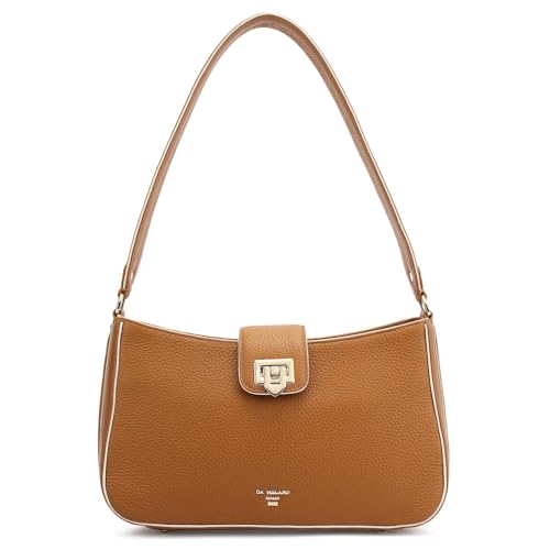 Image of Da Milano Leather Shoulder Bag for Women (00426A-OL)