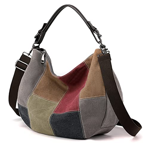 Image of Purse and Handbag for Women Canvas Hobo Bag Large Shoulder Satchel Crossbody Bag