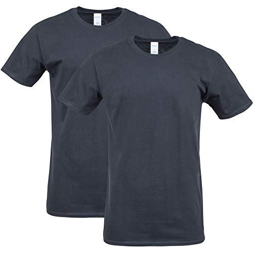 Gildan mens Softstyle Cotton T-shirt, 2-pack Shirt, Black, XX-Large US