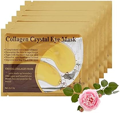 4 Pairs Collagen Crystal Eye Mask, Under Eye Gel Pads, Hyaluronic Acid Under Eye Mask Patches for Puffy Eye, Reducing Dark Circles, Eye Bags, Wrinkle and Refresh Your Eyes.