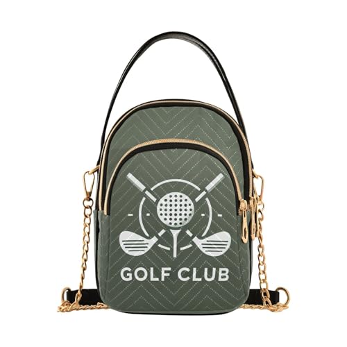 Image of MCHIVER Golf Crossbody Bag for Women Cell Phone Purse Wallet with Removable Chain Shoulder Handbag