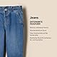 Amazon Essentials x Sofia Grainge Baby Mädchen Jeans mit Geradem Bein und Rüschen, Medium Indigo Wash, 24 Monate