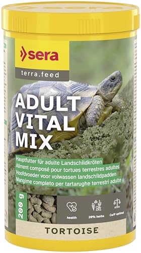 Sera Raffy Vital Nature 1.000 ML (190 g) | Aliment Complet pour Tortues et Reptiles Herbivores, Sticks et Pastilles à Base de Plantes, sans Colorant ni...