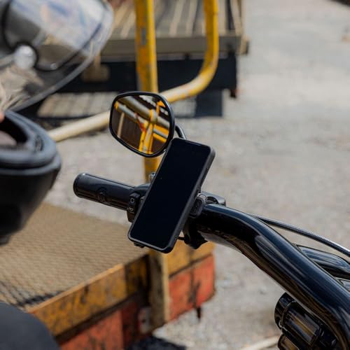 Image of Quad Lock Motorcycle Handlebar Phone Mount PRO - Large with Vibration Dampener and MAG Phone Case for iPhone 17 Air