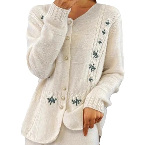 Women's 2025 Sweaters Cardigan Vintage Floral...