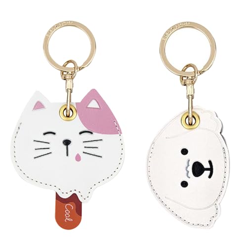 Llavero AirTag de cuero para collares de mascotas y equipaje de viaje